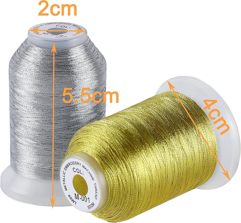 New brothread 50 Spools Embroidery Machine Thread Kit Including 40 Colors+8 Variegated Colors+2 Metallic Colors are Compatible with Janome Singer Pfaff Husqvarna Embroidery Sewing Machines - Image 5